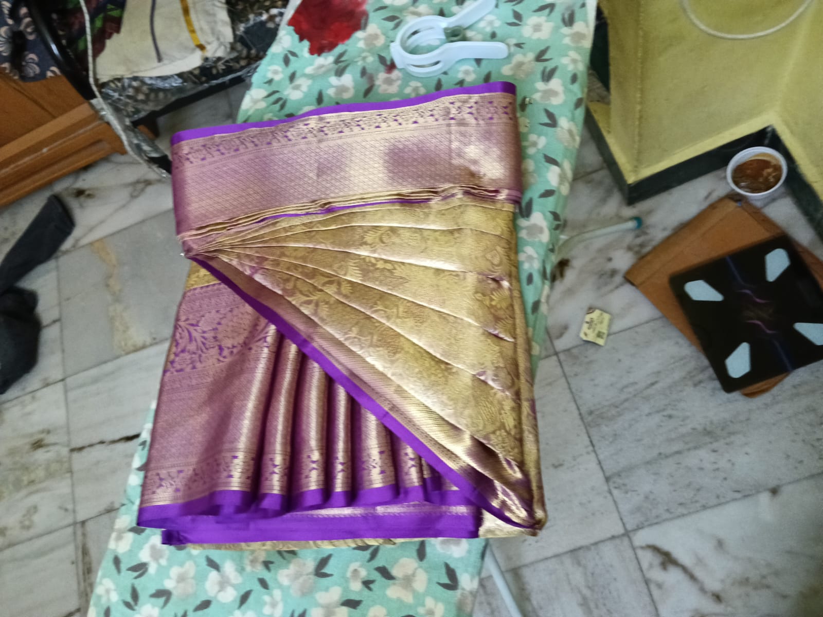 Sakthilavanya Saree Drapist - Saree Pre Pleating and Box Folding Thumb 7