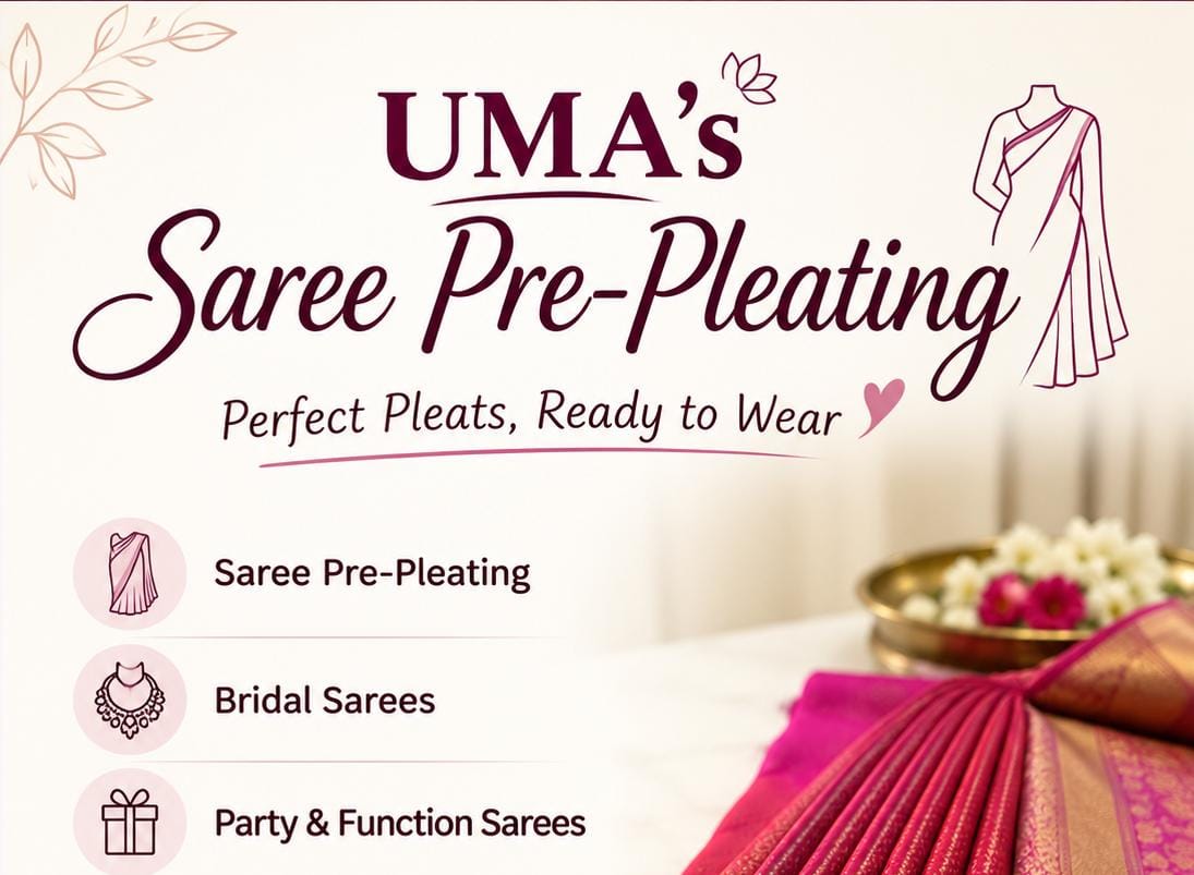 UMA's Saree Prepleating