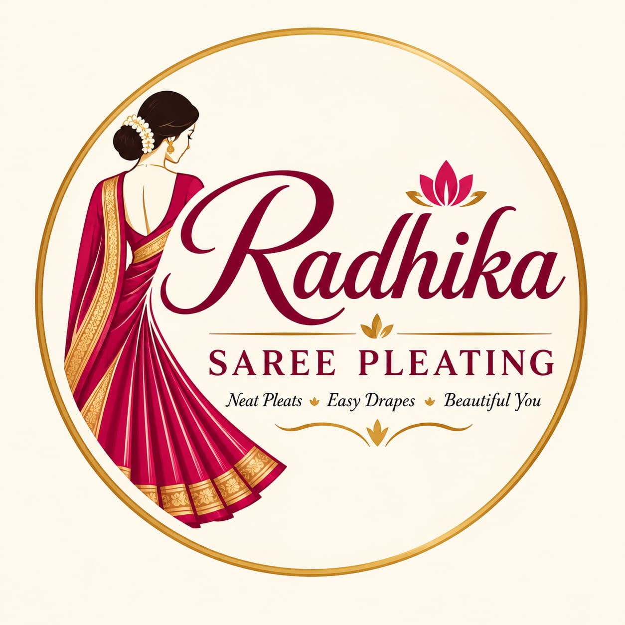 Radhika Saree Pleating